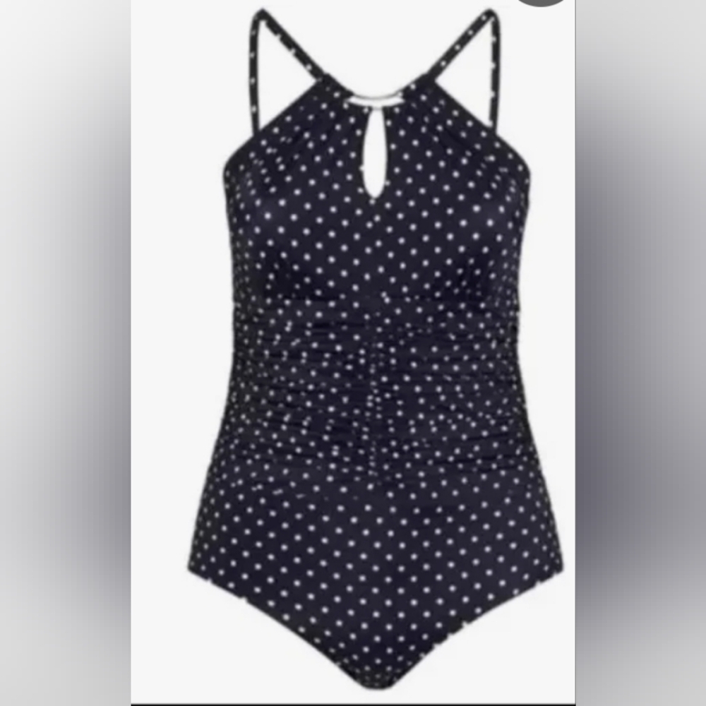 🆕️ size 20 Ruby Ribbon Laguna Beach One-Piece Polka Dot Swimsuit